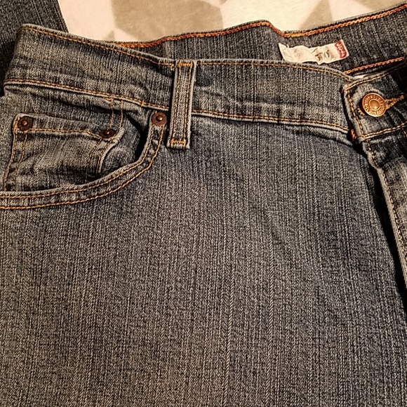 Levis 550 Relaxed Bootcut Blue Jeans Size 16 - Picture 3 of 6